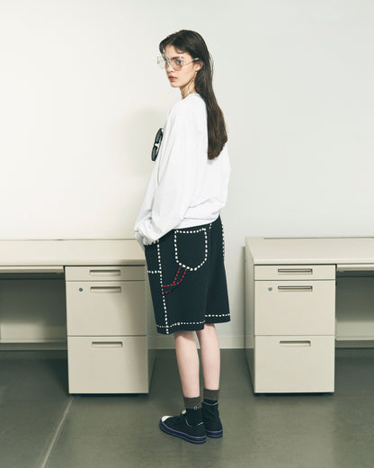 SUMMER PG1 DOUBLE KNEE SHORTS BLACK