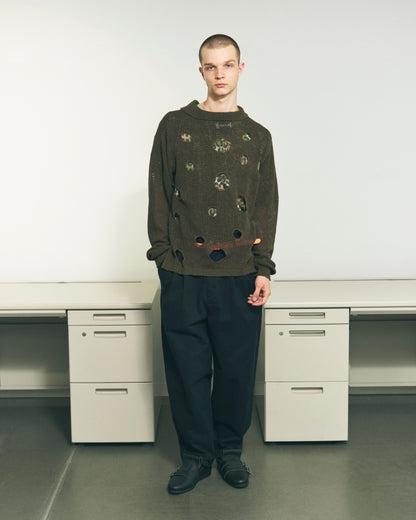 HOLE KNIT SKIPPER OLIVE DRAB