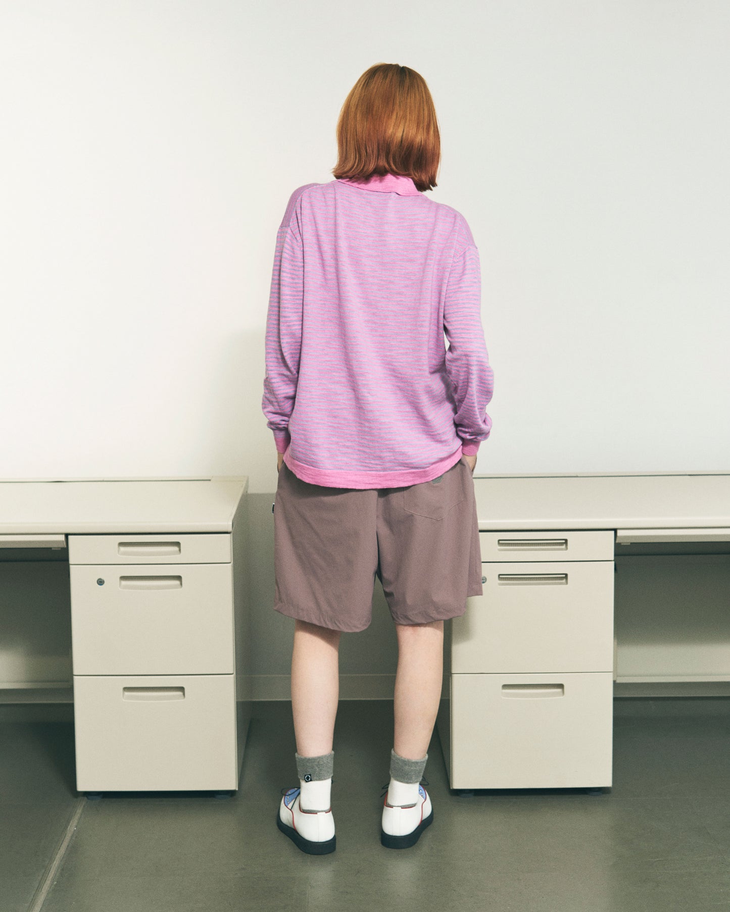 NYLON RIPSTOP SHORTS BLUE GREY