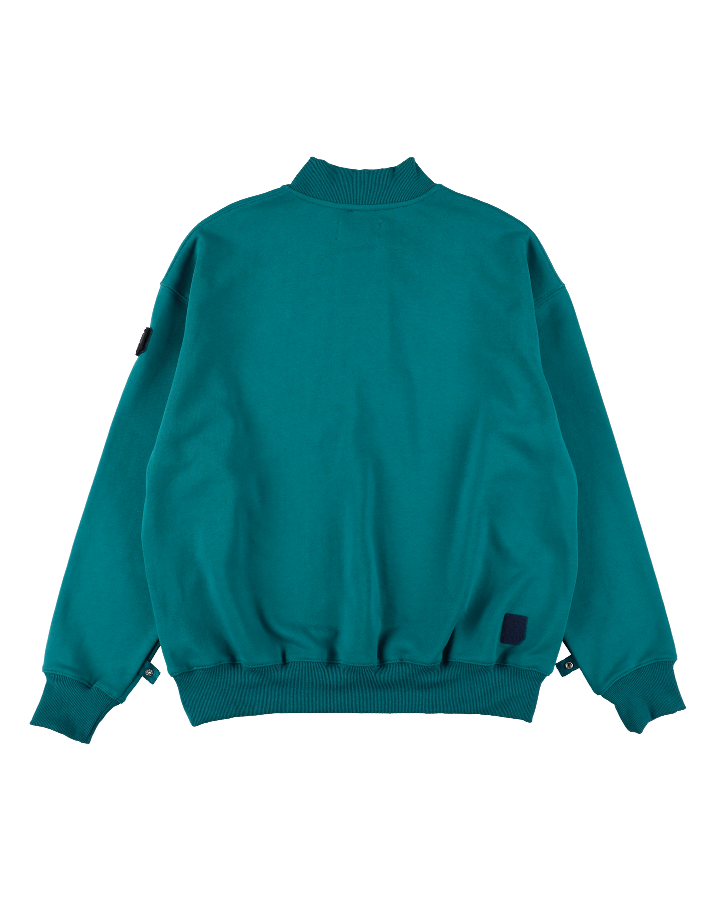 DOUBLE HENLEY STONE SNAP SWEATSHIRT MARINE GREEN