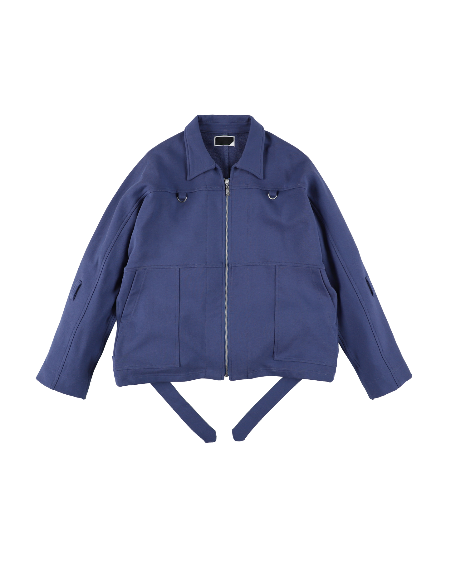 FRENCH TERRY ZIP RUN JACKET NAVY