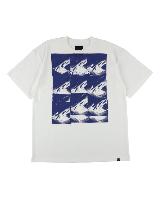 TOUCH T-SHIRT WHITE x NAVY