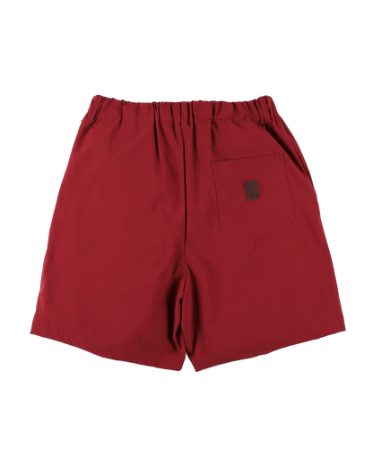 NYLON RIPSTOP SHORTS BURGUNDY