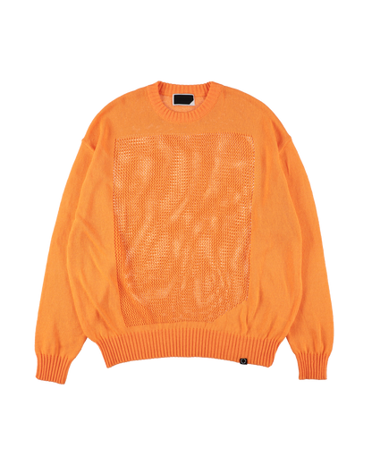 WINDOW WEB SWEATER ORANGE