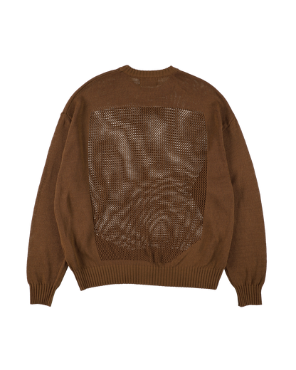 WINDOW WEB SWEATER BROWN