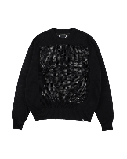 WINDOW WEB SWEATER BLACK