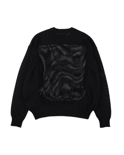 WINDOW WEB SWEATER BLACK