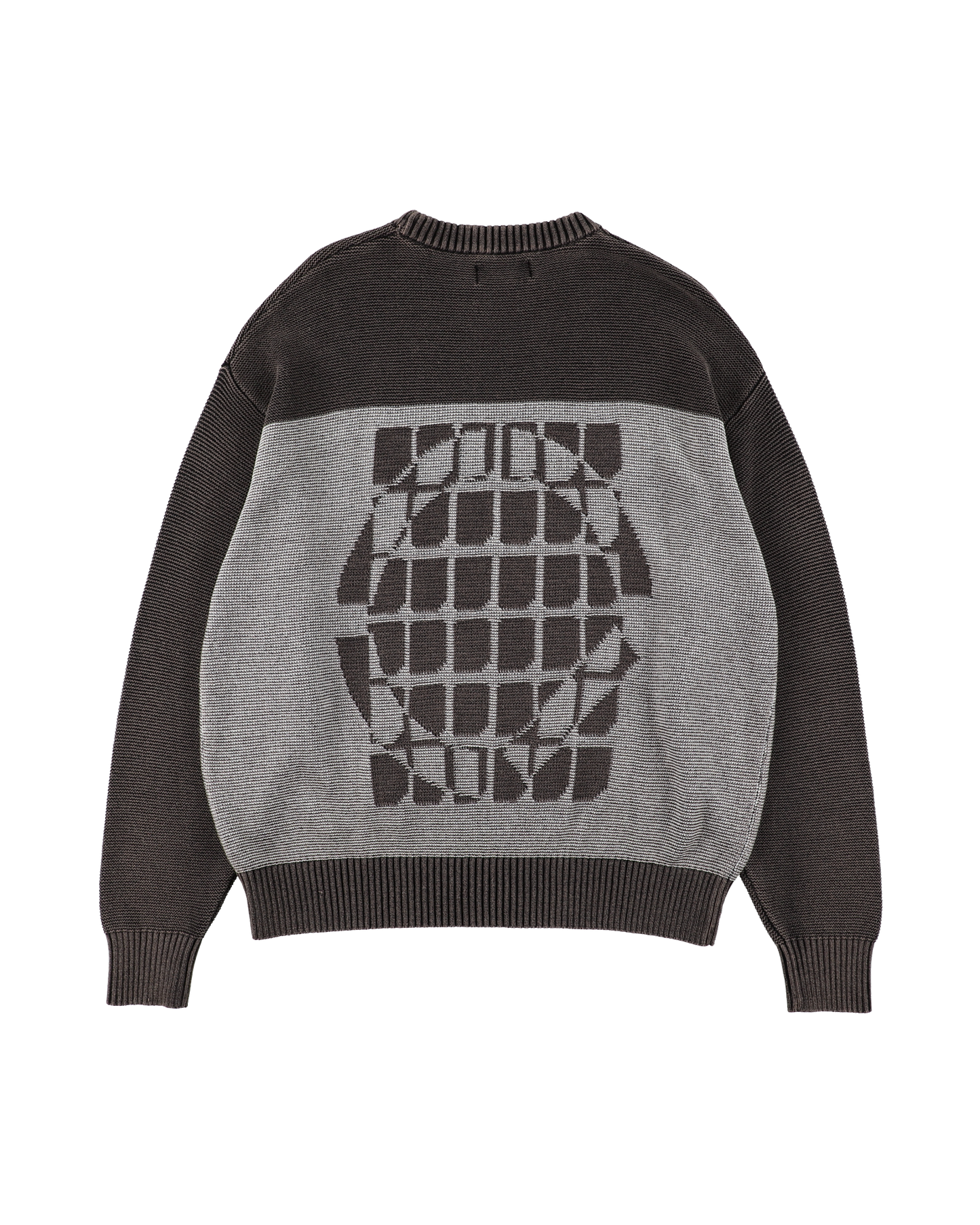 AGENT KNIT SWEATER WASHED OLD BLACK