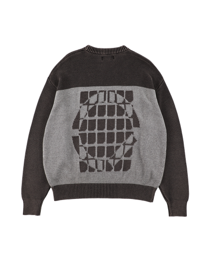 AGENT KNIT SWEATER WASHED OLD BLACK