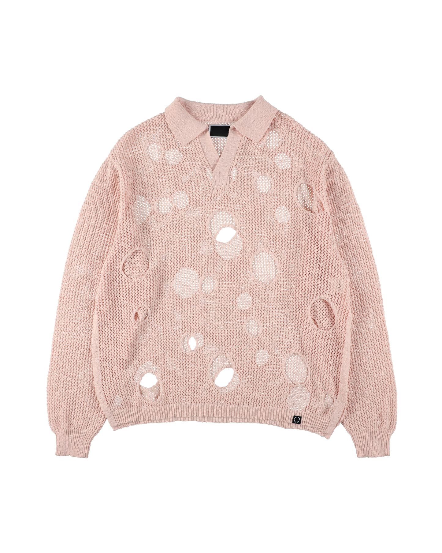 HOLE KNIT SKIPPER LIGHT PINK