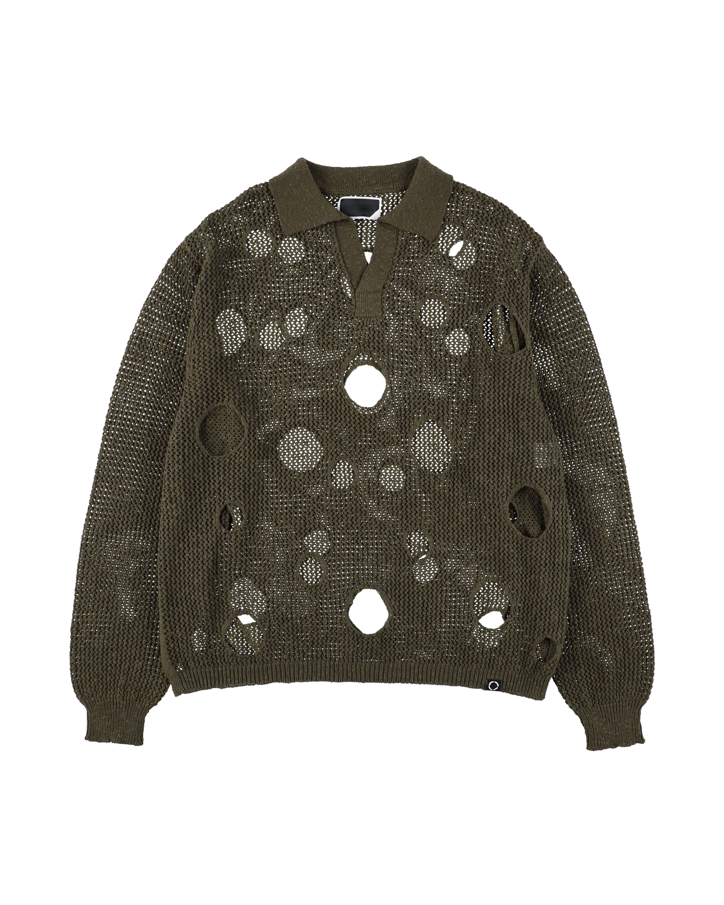 HOLE KNIT SKIPPER OLIVE DRAB