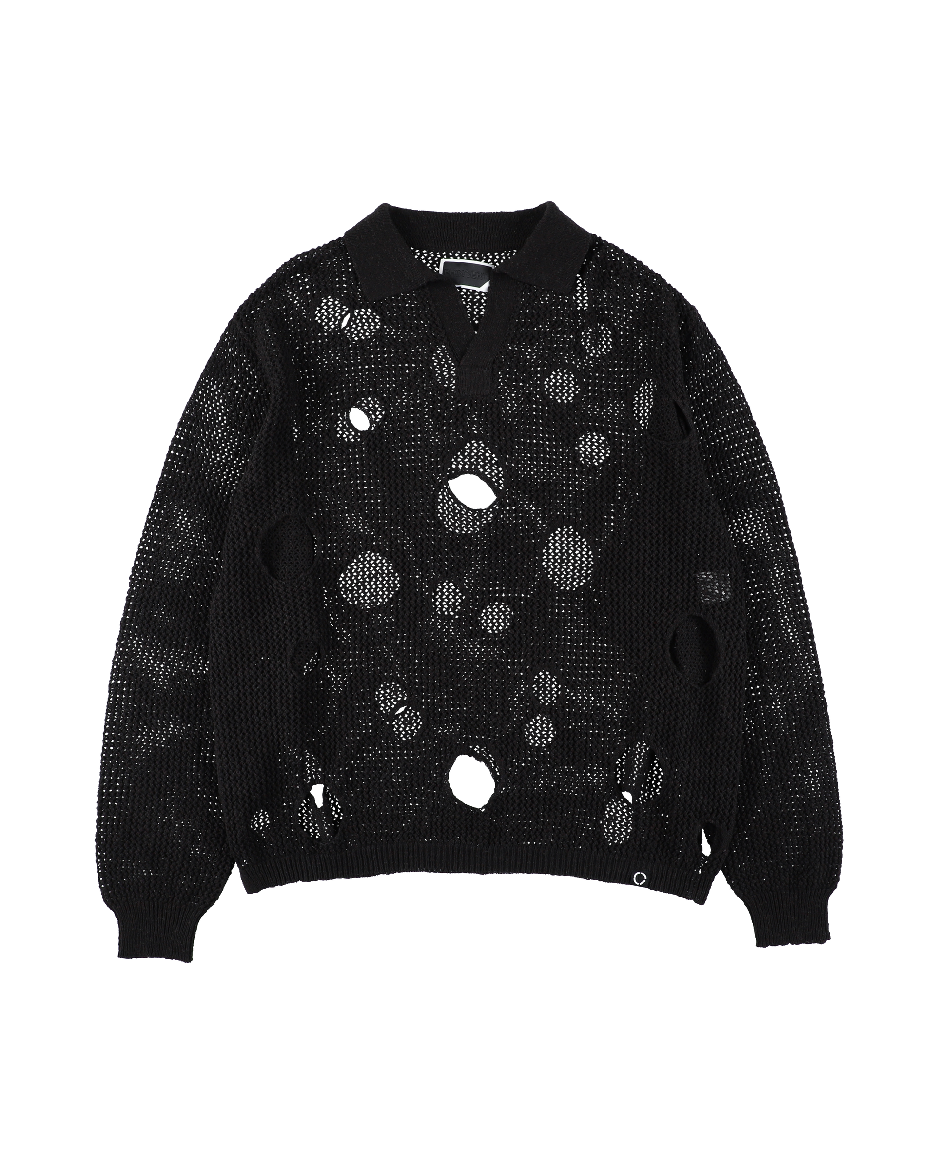HOLE KNIT SKIPPER BLACK – PHINGERIN
