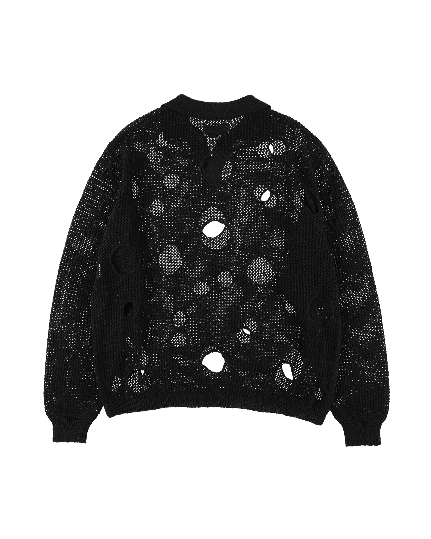 HOLE KNIT SKIPPER BLACK