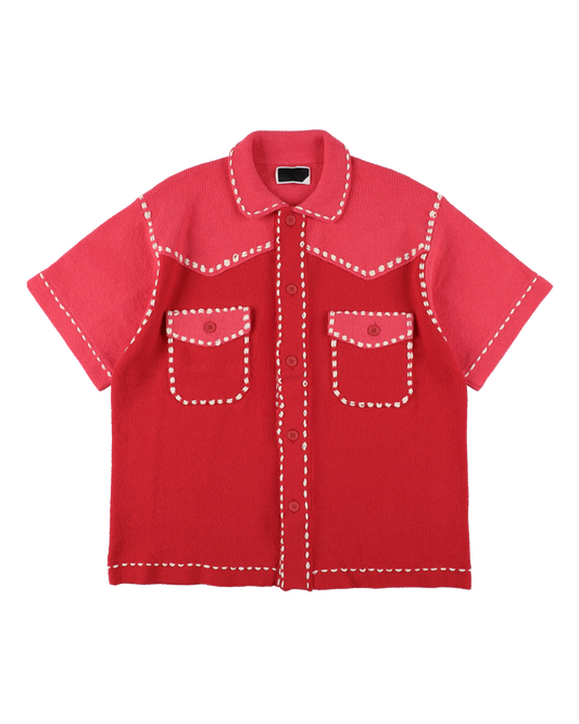 SUMMER PG1 WESTERN SHIRT RED x PINK