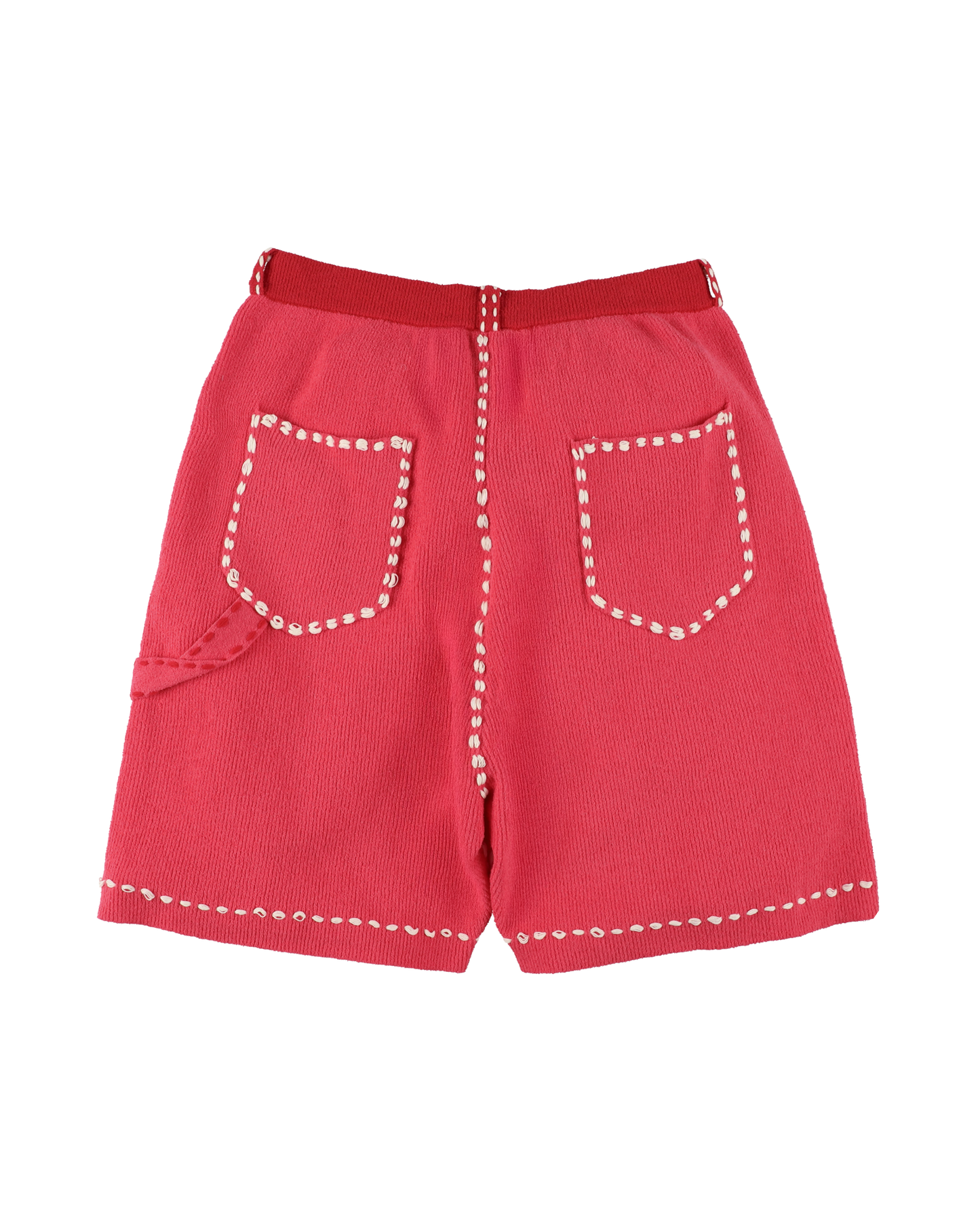 SUMMER PG1 DOUBLE KNEE SHORTS RED x PINK