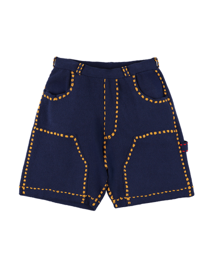 SUMMER PG1 DOUBLE KNEE SHORTS NAVY