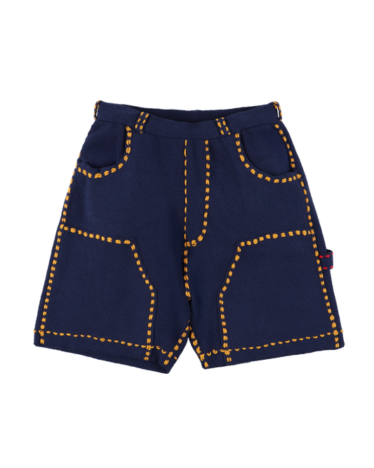 SUMMER PG1 DOUBLE KNEE SHORTS NAVY