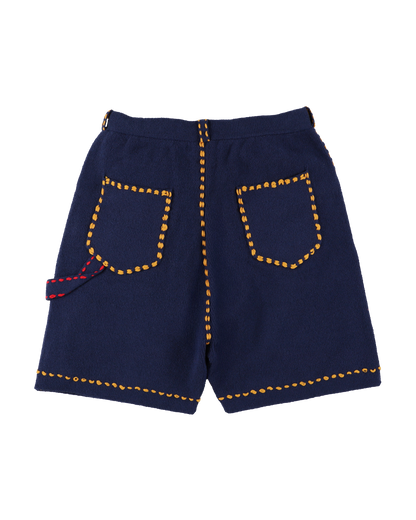 SUMMER PG1 DOUBLE KNEE SHORTS NAVY