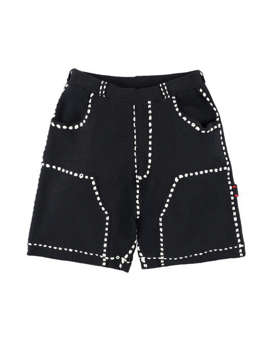 SUMMER PG1 DOUBLE KNEE SHORTS BLACK