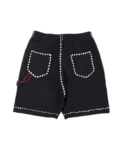 SUMMER PG1 DOUBLE KNEE SHORTS BLACK