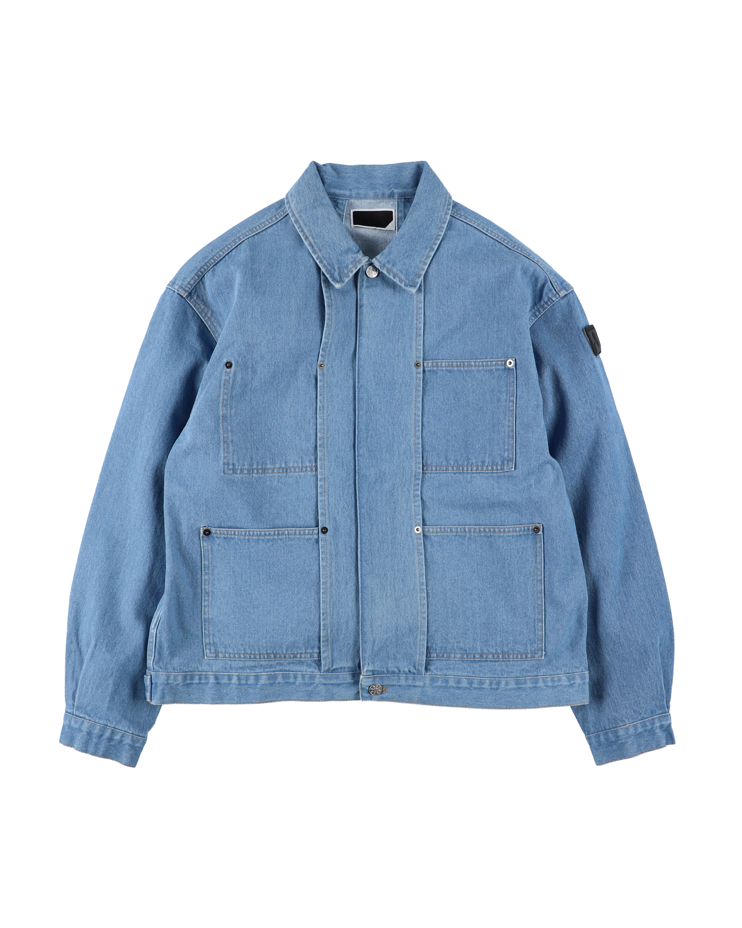 DENIM RIVET CHORE JACKET SAX