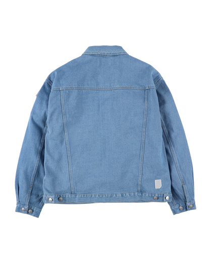 DENIM RIVET CHORE JACKET SAX