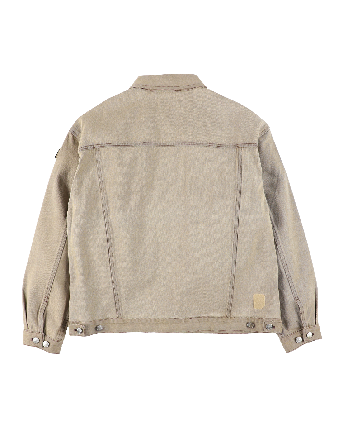 DENIM RIVET CHORE JACKET BEIGE