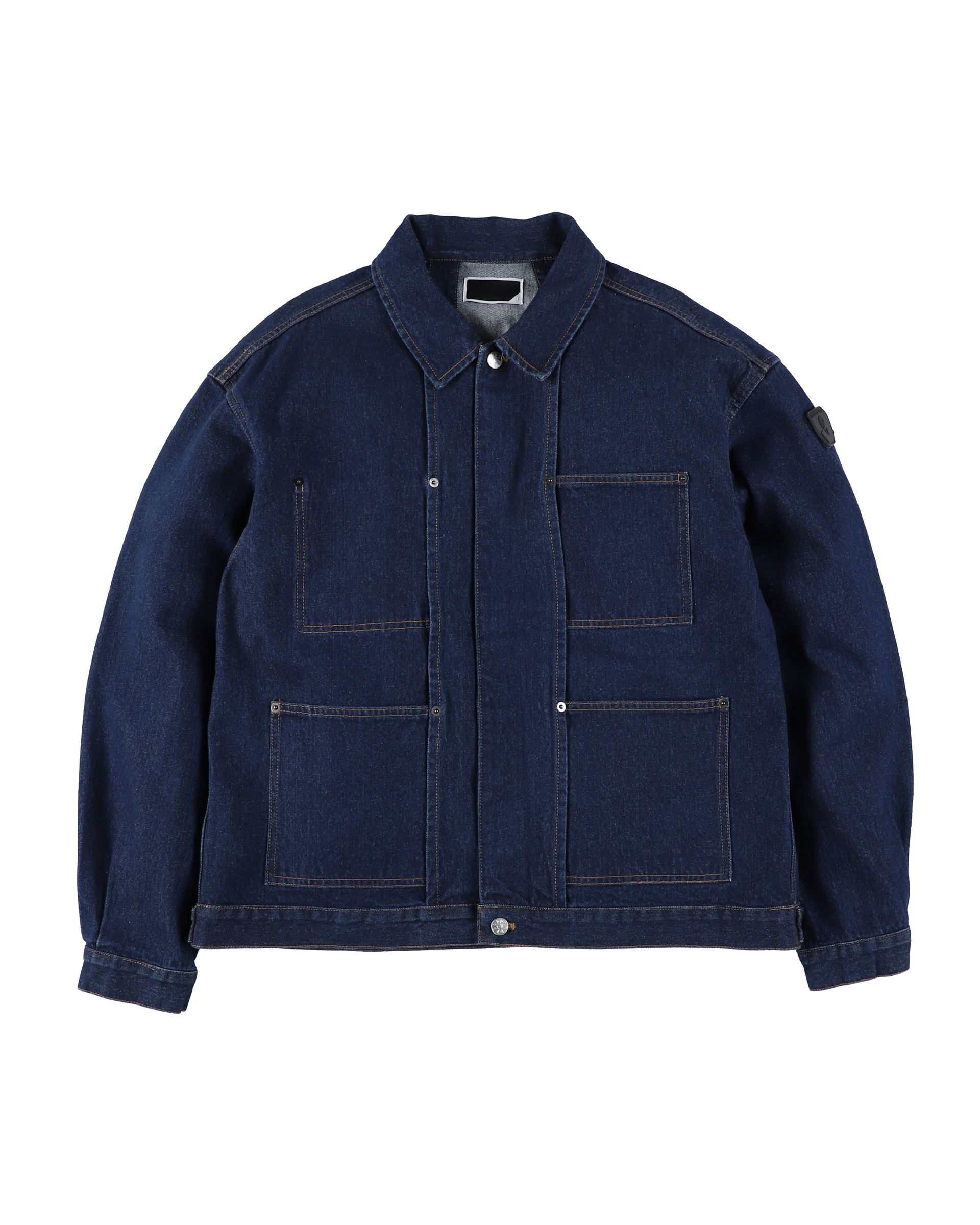 DENIM RIVET CHORE JACKET NAVY – PHINGERIN