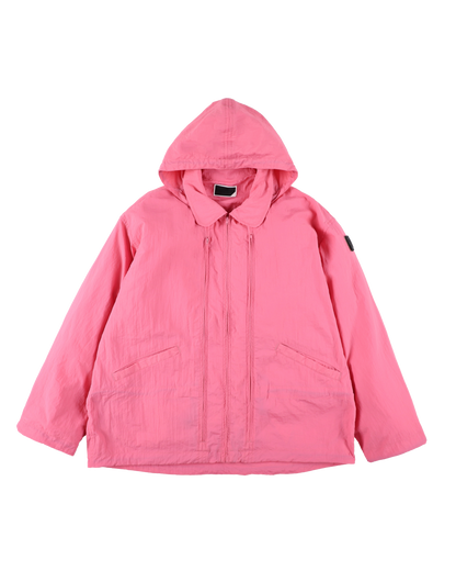 CRUSHED NYLON FULL PACK JACKET PINK