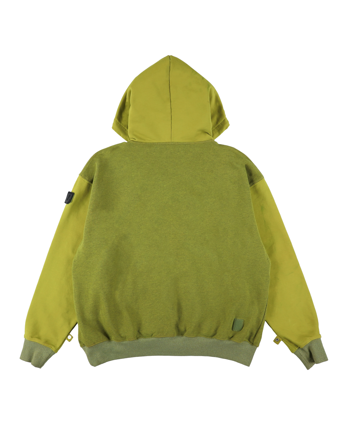 ZIP HOODIE DYED HEATHER LIME GREEN