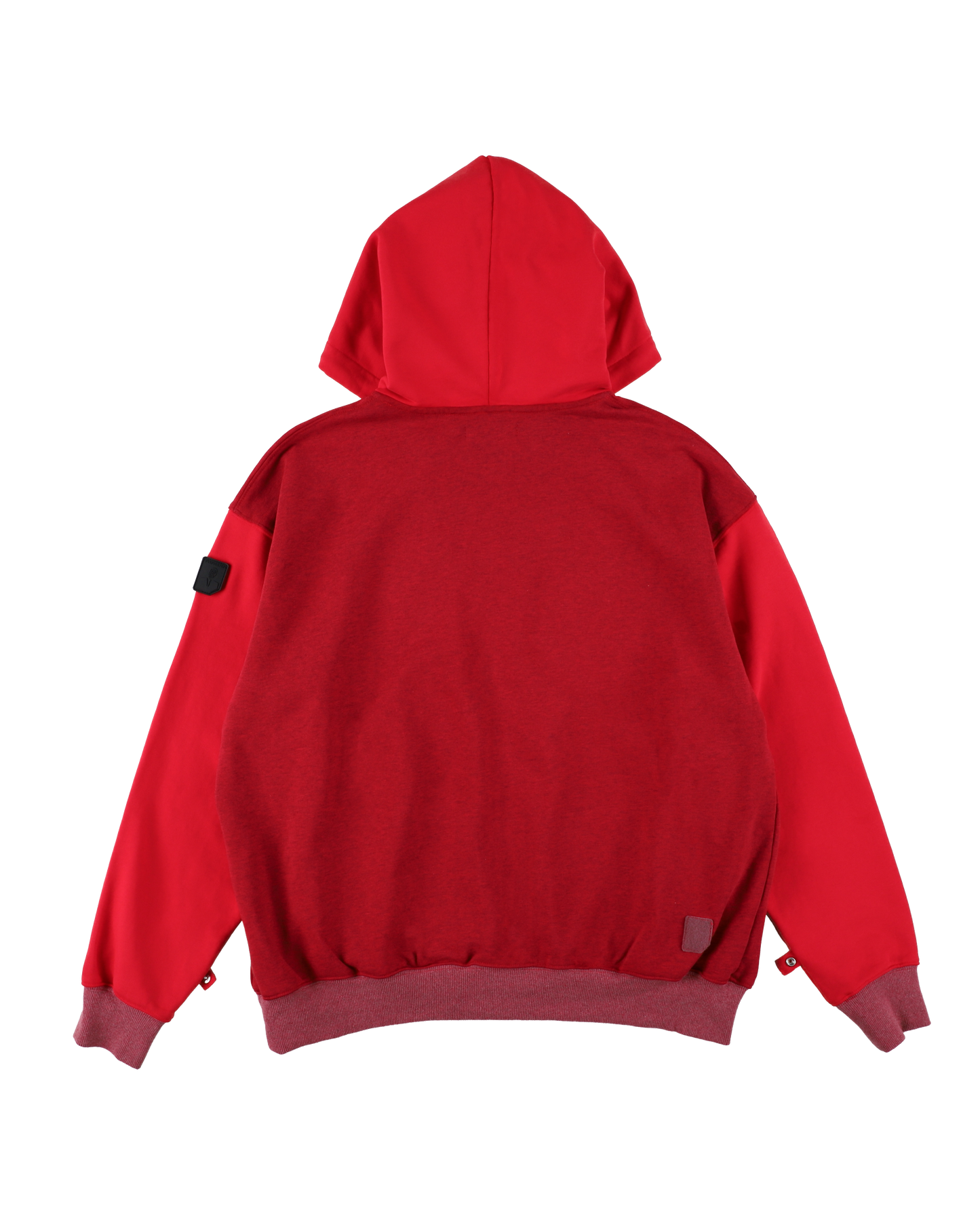 ZIP HOODIE DYED HEATHER RED