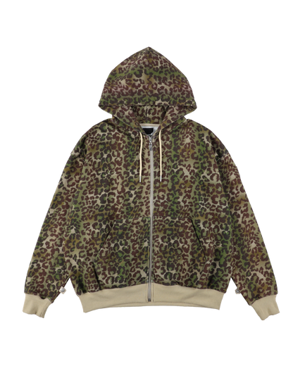 ZIP HOODIE LEOPARD