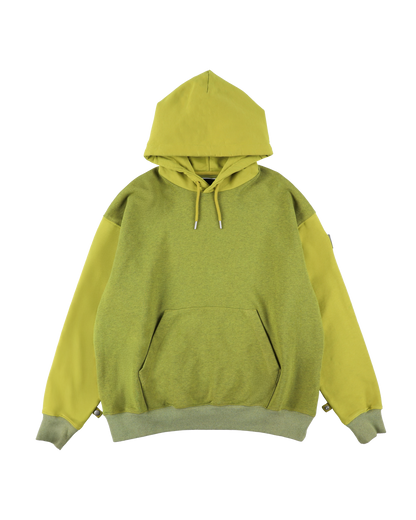 HOODIE DYED HEATHER LIME GREEN