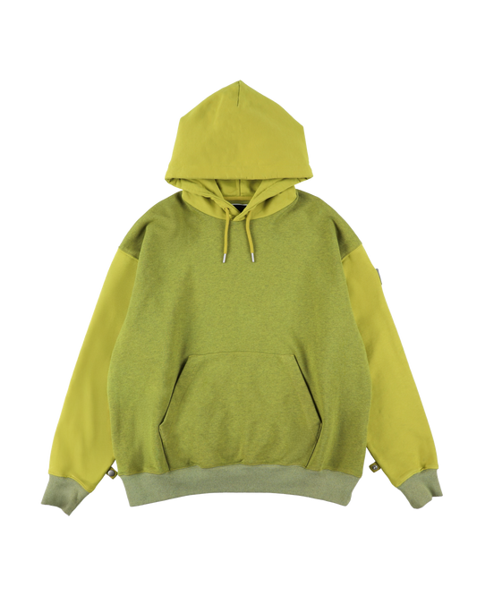 HOODIE DYED HEATHER LIME GREEN