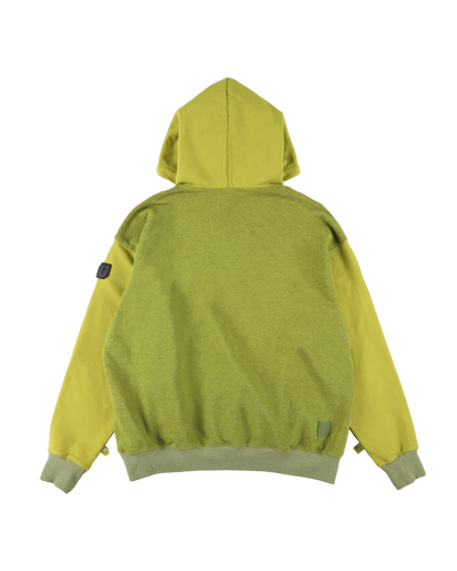 HOODIE DYED HEATHER LIME GREEN