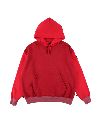 HOODIE DYED HEATHER RED