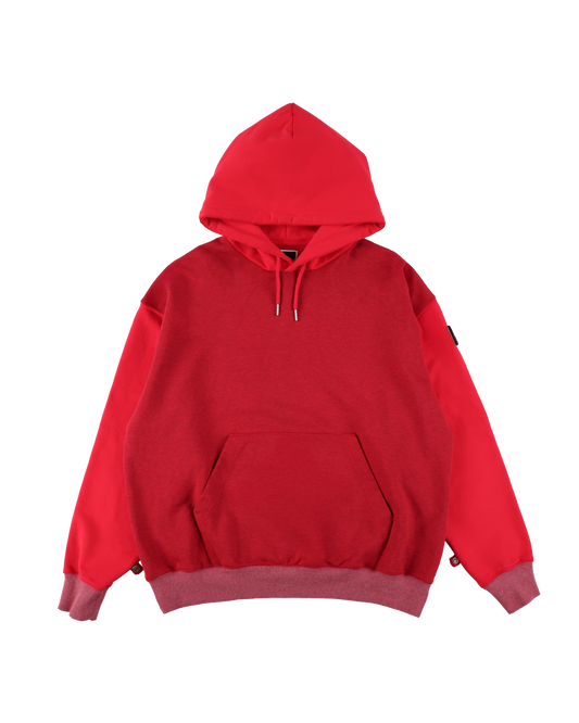 HOODIE DYED HEATHER RED