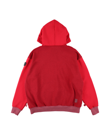 HOODIE DYED HEATHER RED