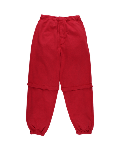 CONVERTIBLE SWEATPANTS RED