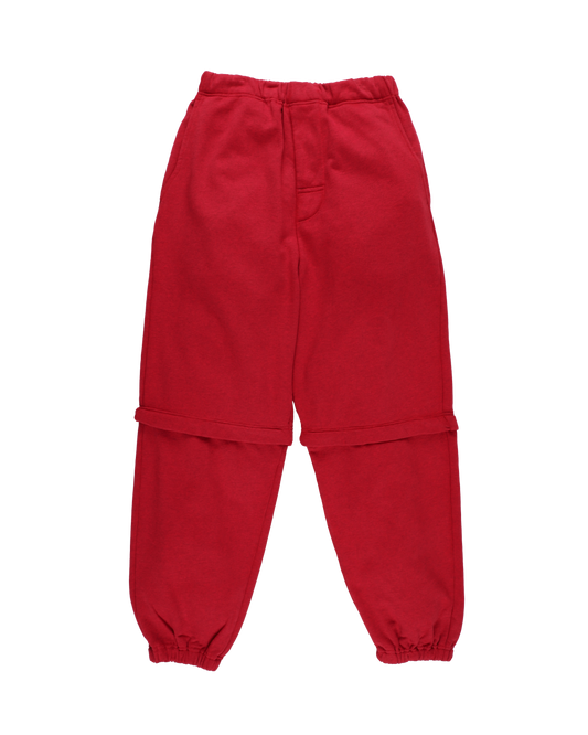 CONVERTIBLE SWEATPANTS RED