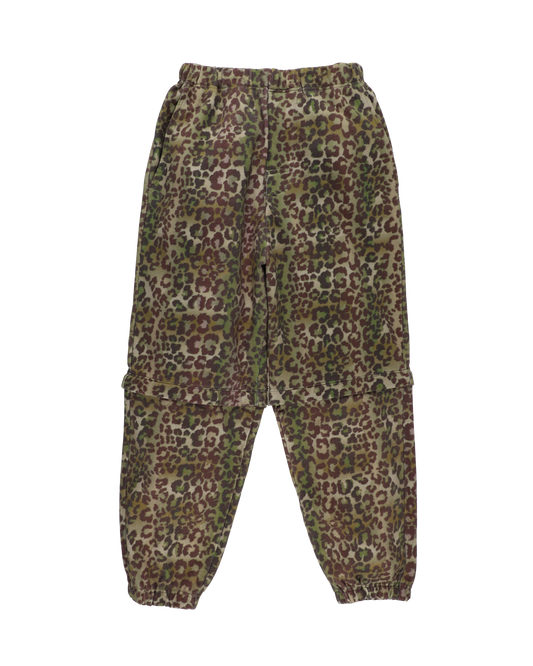 CONVERTIBLE SWEATPANTS LEOPARD