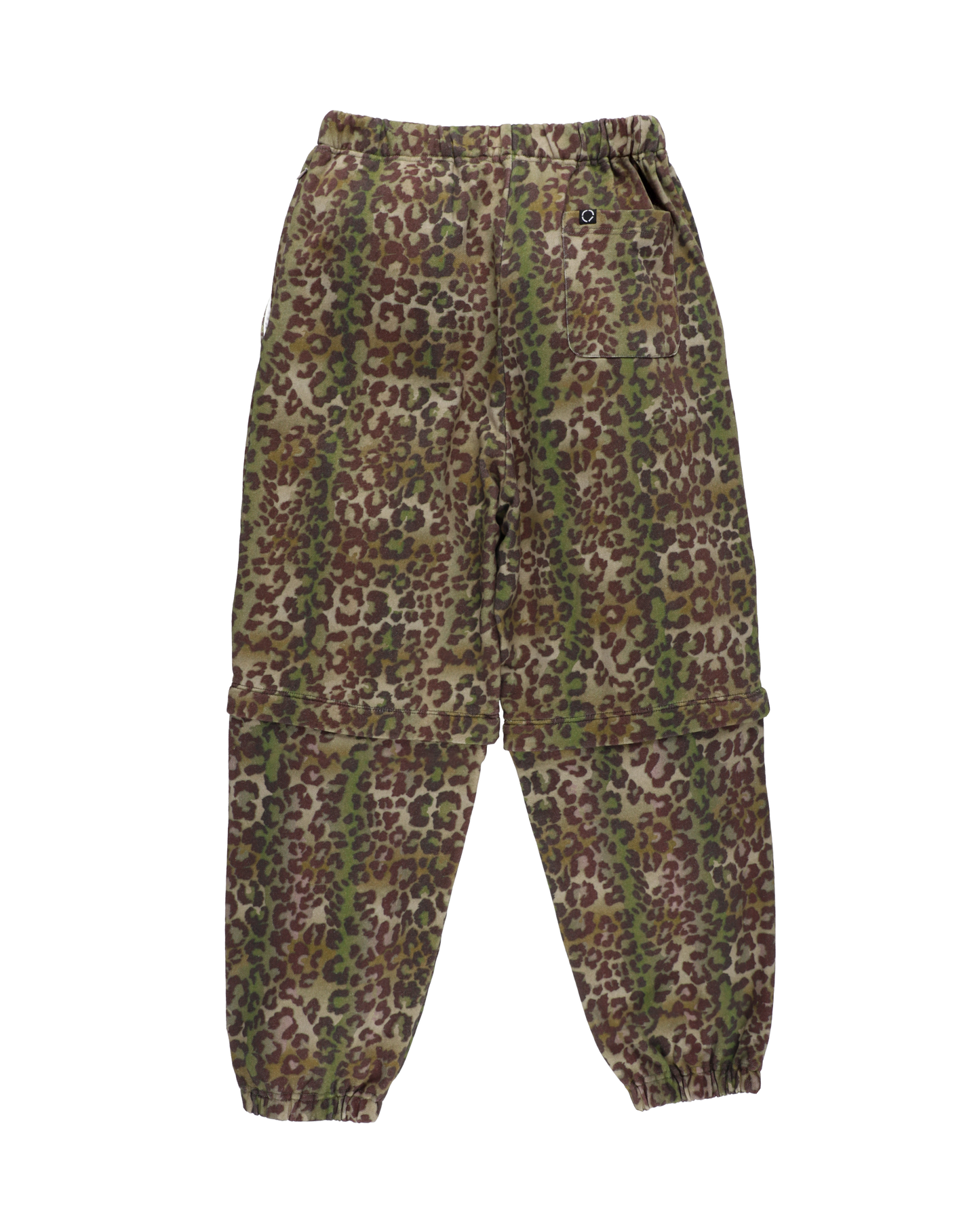 CONVERTIBLE SWEATPANTS LEOPARD