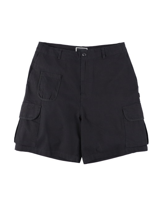RIPSTOP TRIM SHORTS BLACK