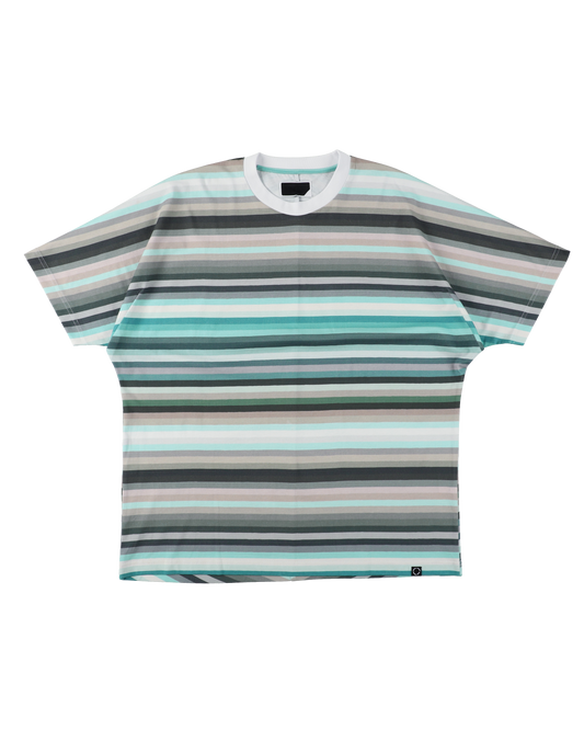 MONO SEAM BORDER T-SHIRT SAX BORDER