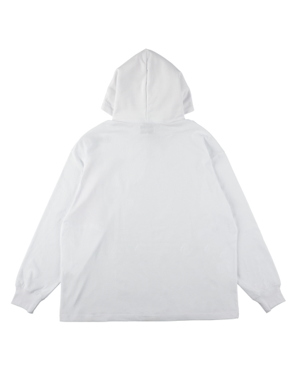 TEE LAYER HOODIE WHITE