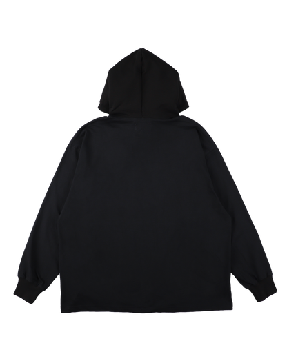 TEE LAYER HOODIE BLACK