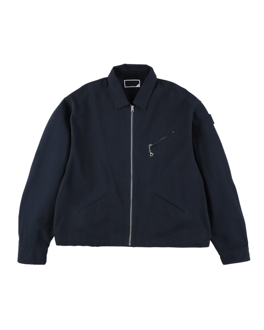 TWILL ZIP WORK JACKET NAVY