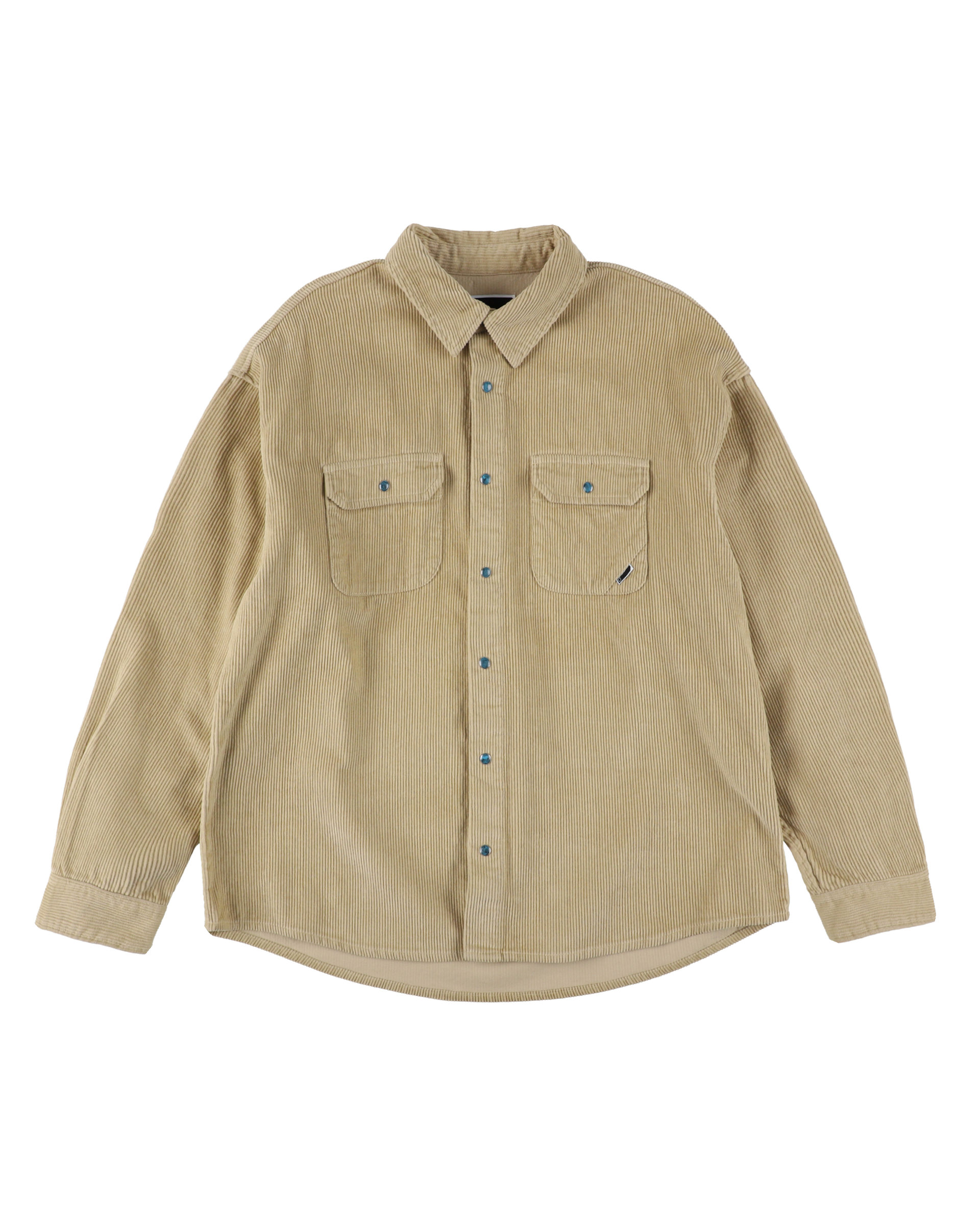 @*割様 Stone  Corduroy Shirt Jacket CORDUROY STONE SNAP SHIRT JACKET BEIGE – PHINGERIN