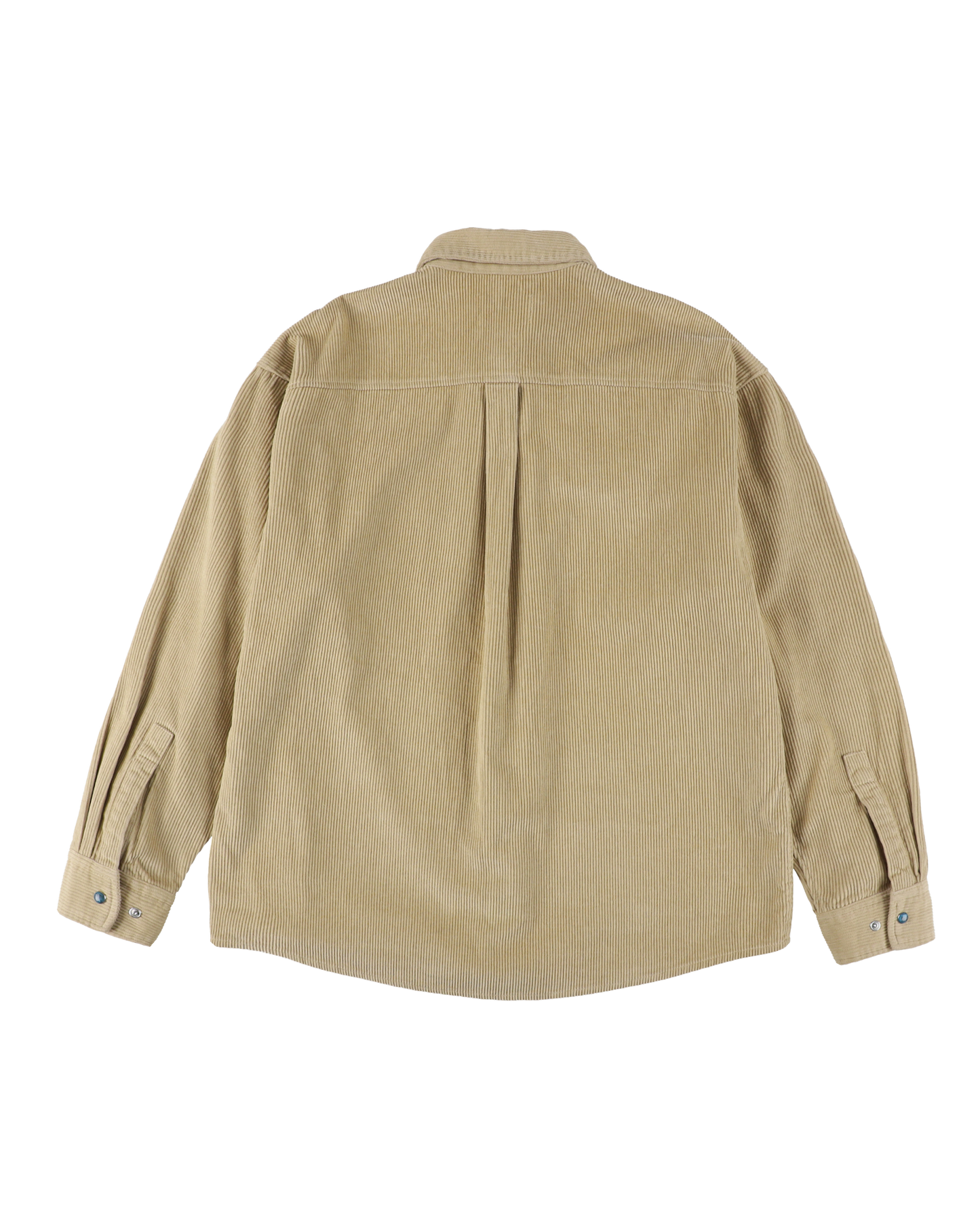 CORDUROY STONE SNAP SHIRT JACKET BEIGE