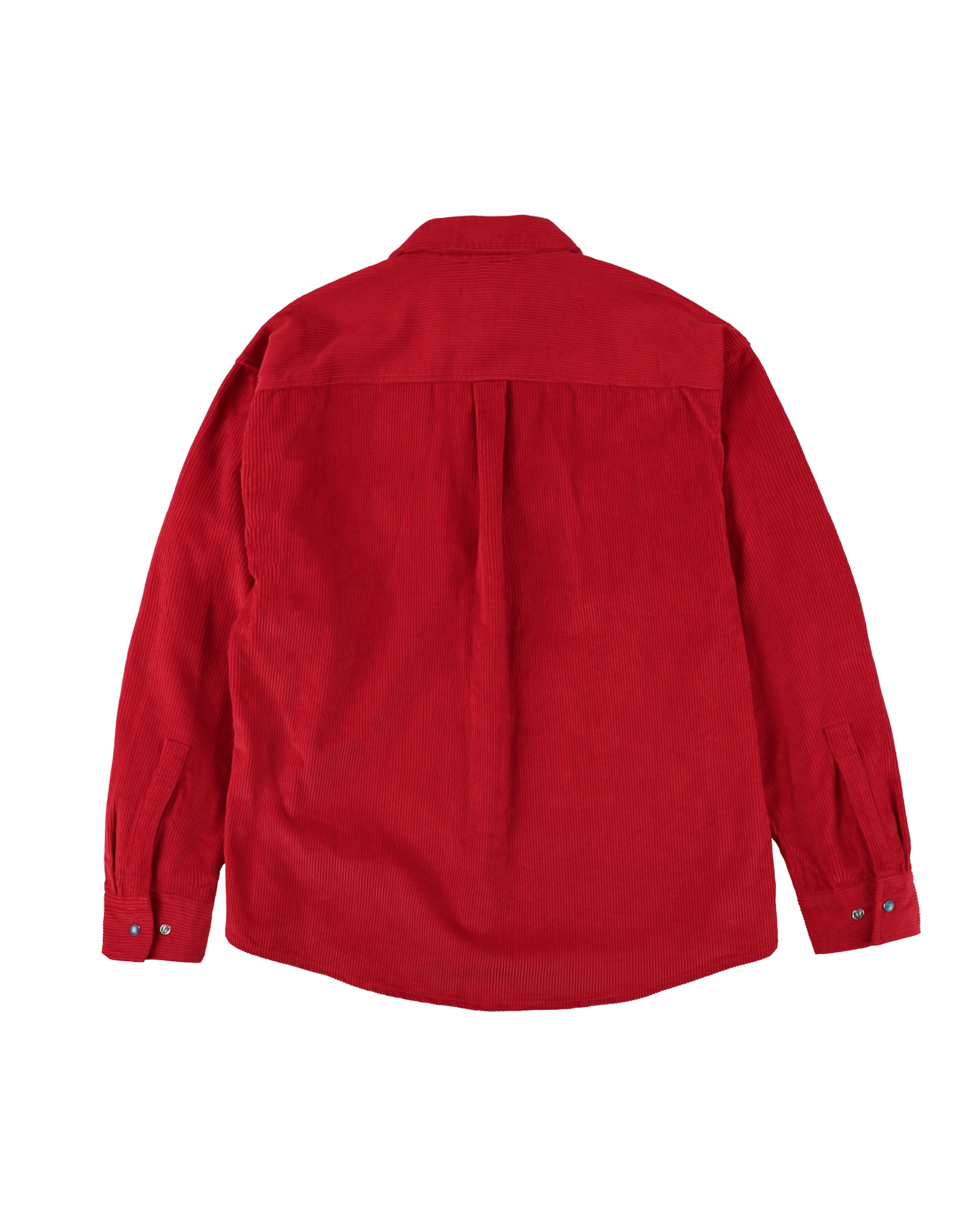 CORDUROY STONE SNAP SHIRT JACKET RED